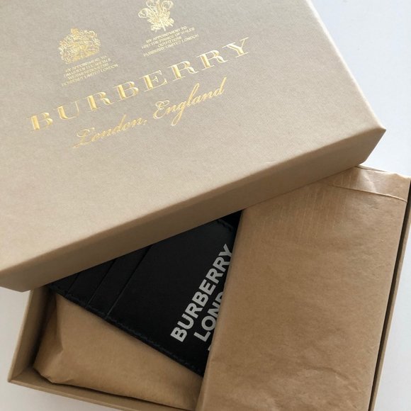Burberry Calfskin Lanyard Card Case in Black - Picture 2 of 5